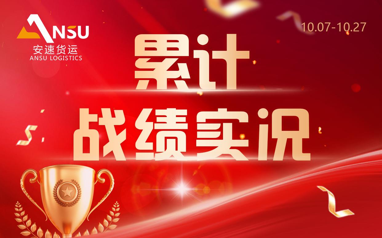 安速貨運(yùn) | 三周累計完成百團(tuán)大戰(zhàn)總目標(biāo)業(yè)績33.98%